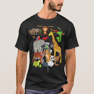 Zoo Tiere Wildnis Geburtstagsparty Zoo Tag 26 Ani T-Shirt