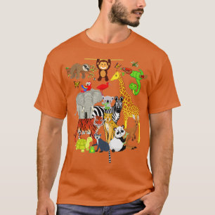Zoo Tiere Wildnis Geburtstagsparty Zoo Tag 26 Ani T-Shirt
