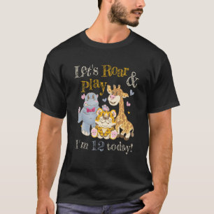 Zoo Tiere Zookeeper Outfit 12. Geburtstagsparty S T-Shirt