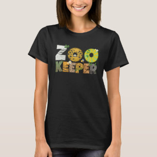 Zoo Wärter Afrikanische Savanne Wildtier Tierdruck T-Shirt