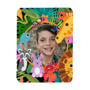 Zoo Wild Animal Jungle Safari Kindergeburtstag Magnet