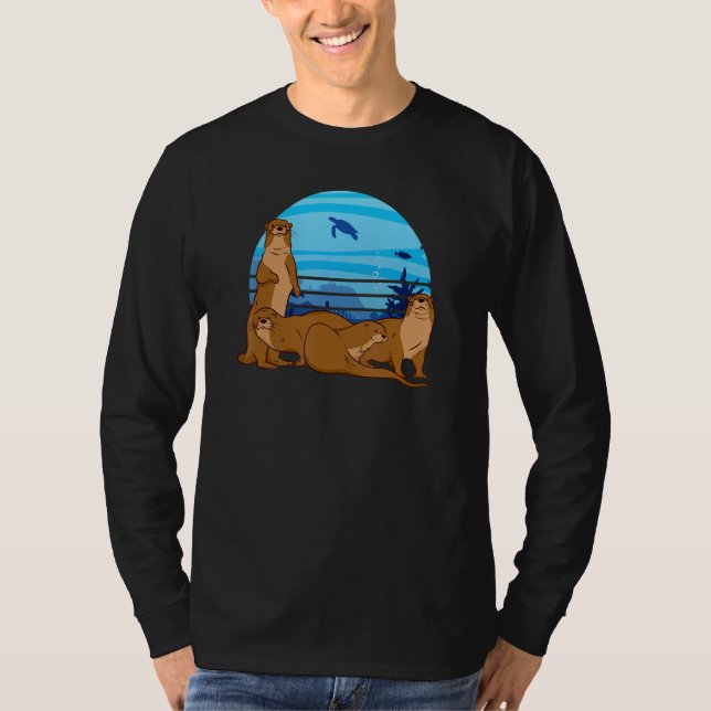 Zoo Wildlife Animal Zookeeper Sea Otter Marine T-Shirt (Vorderseite)