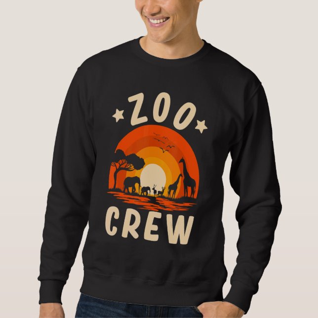 Zoobesuch Jungen Mädchen Zoo Tier Sweatshirt (Vorderseite)