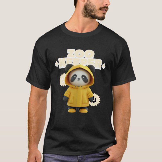Zookeeper Costume Panda African Animals Woman Men  T-Shirt (Vorderseite)