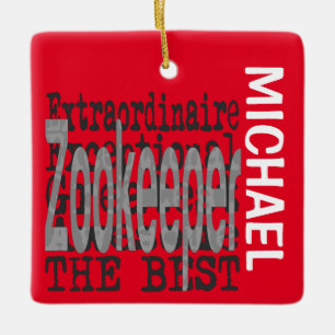 Zookeeper Extraordinaire CUSTOM Keramikornament