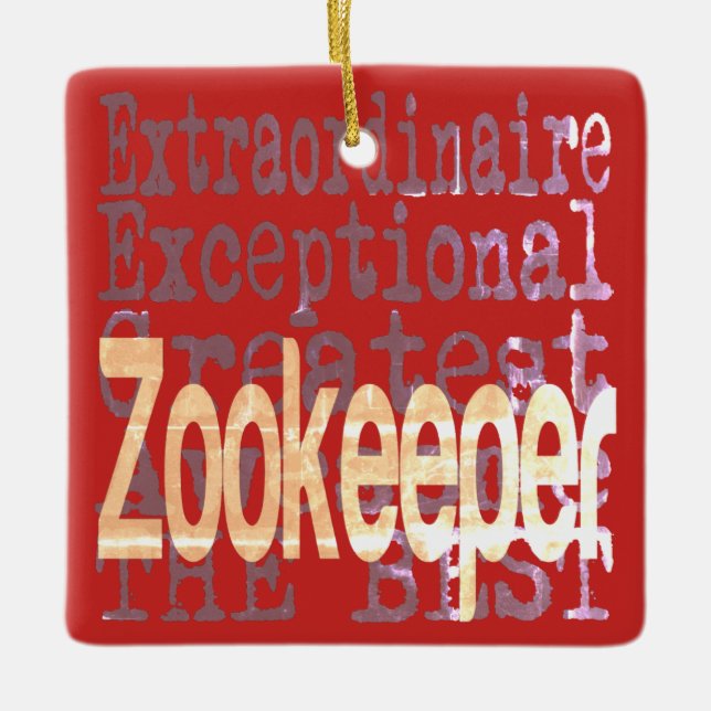 Zookeeper Extraordinaire Keramikornament (Vorderseite)