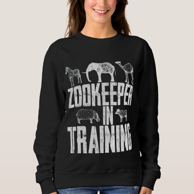 Zookeeper in der Ausbildung Sweatshirt (Vorderseite)