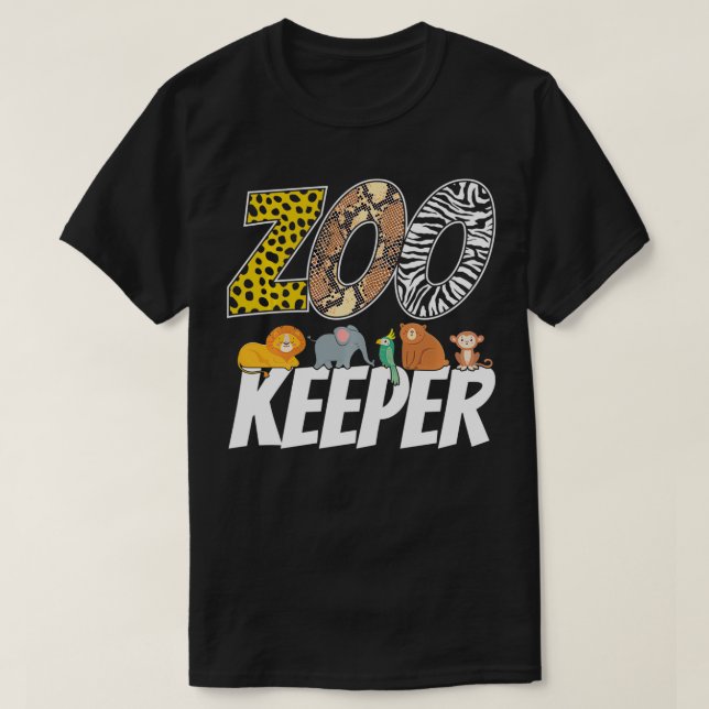 Zookeeper Kostüm Afrikanische Savanna Zobewahre Ti T-Shirt (Design vorne)