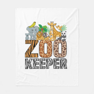 Zookeeper Kostüm Zebra Wild Print African Animal A Fleecedecke
