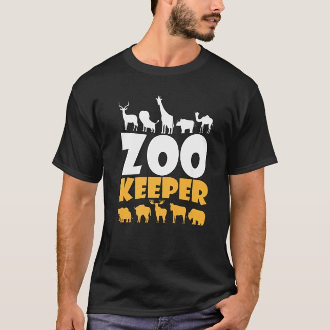 Zookeeper Safari Animal Wildlife Zoologists Savann T-Shirt (Vorderseite)