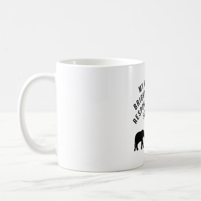 Zookeeper & Tierarzt Spaß "Mein Tier ist hell Kaffeetasse (Links)