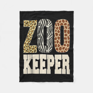 Zookeeper Tierpark Zoo Wildlife Lover Safari Fleecedecke