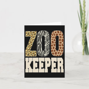Zookeeper Tierpark Zoo Wildlife Lover Safari Karte