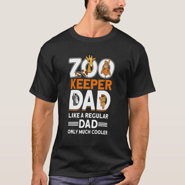 Zookeeper-Vater Zoo Tierzookeeper 1 T-Shirt (Vorderseite)