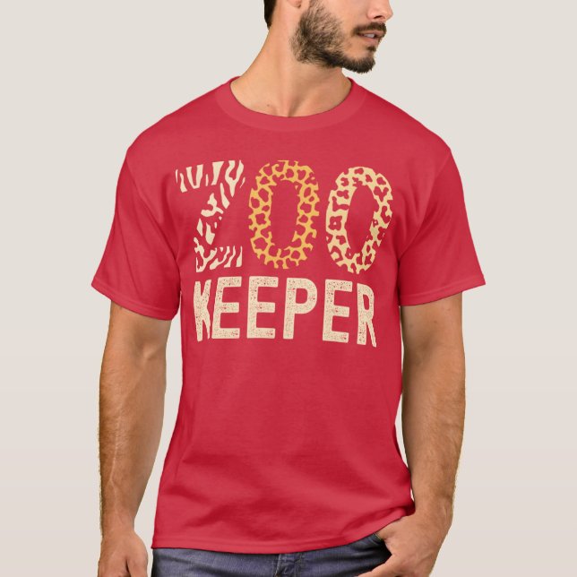 Zookeeper Zoo Animals Safari Zoo Keeper - design 1 T-Shirt (Vorderseite)