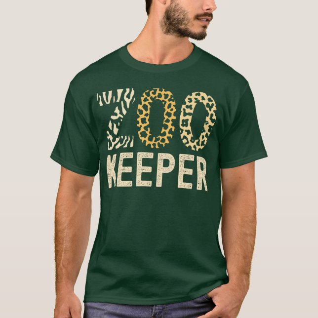 Zookeeper Zoo Animals Safari Zoo Keeper - modern T-Shirt (Vorderseite)