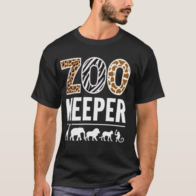 Zookeeper Zootiere Zobewahrer Zoos T-Shirt (Vorderseite)
