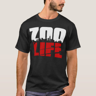 ZooLife Stadtbild-Rot T-Shirt