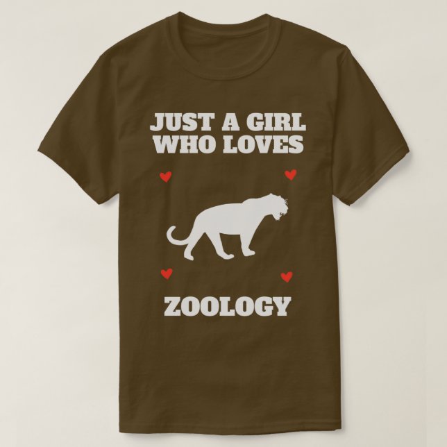 Zoologe Girls Girls Girl Playerin Gif T-Shirt (Design vorne)