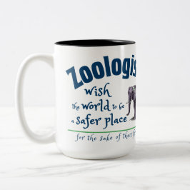 Zoologen wünschen sich, dass die Welt sicherer wir Zweifarbige Tasse