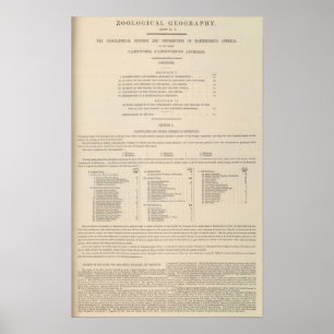 Zoologischer GeografieCarnivora Poster
