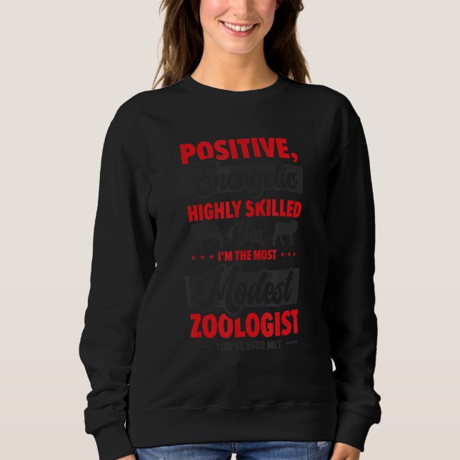 Zoologist Zookeeping Wildlife Zoology Zoo Employee Sweatshirt (Vorderseite)