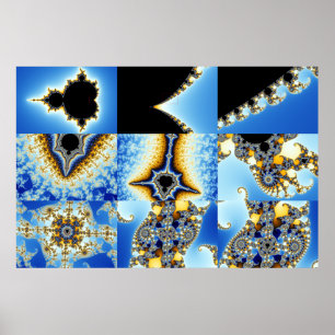 Zoom04 Zusammengesetzt 8 +Box Blau Poster