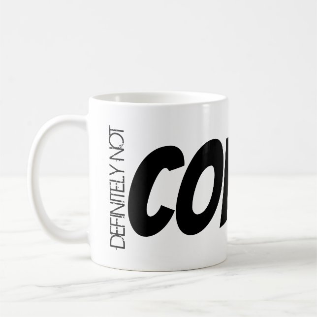 Zoom Begegnung Tee Tasse "definitiv nicht KAFFEE!" (Links)