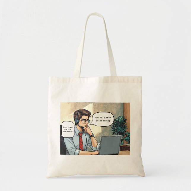 'Zoom Gloom' Tote Bag Tragetasche (Vorne)