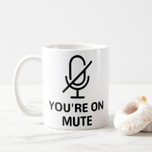 Zoom/Teams, die Sie bei einem Videoanruf sind Kaffeetasse