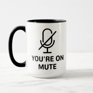 Zoom/Teams, die Sie bei einem Videoanruf sind Tasse