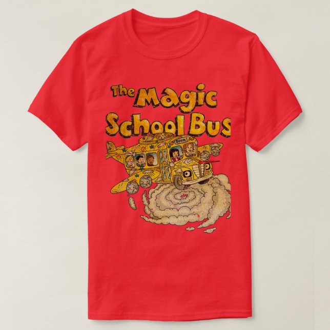 ZOOM THE MAGIC SCHOOL BUS RETRO T-Shirt (Design vorne)