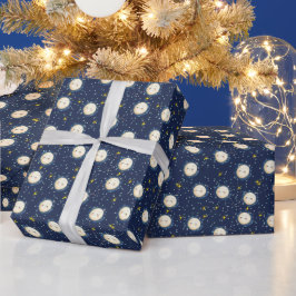 Zoom zum Mond Geschenkpapier