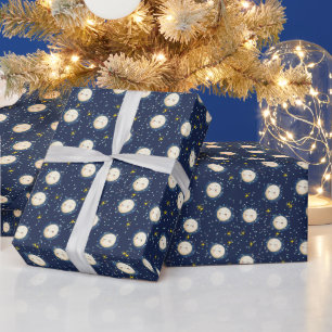 Zoom zum Mond Geschenkpapier