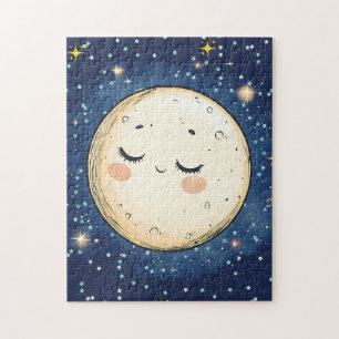 Zoom zum Mond Puzzle