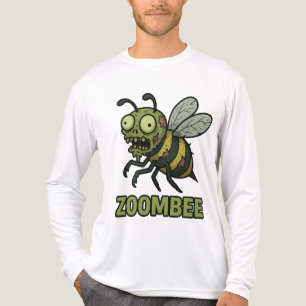 Zoombee - Funny Zombie Bee Cartoon Design Tri-Blend Shirt