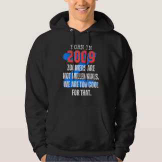 Zoomer Gen Z Geboren 2009 Humor Sarkasmus Männer u Hoodie