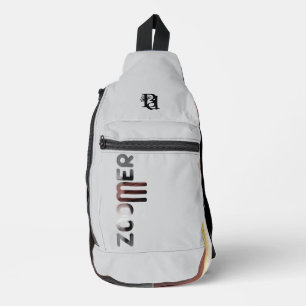 ZOOMER Sling Bag Trend Abstrakt Black Powdery