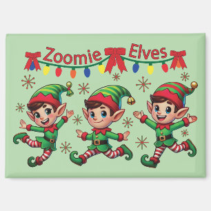 Zoomie-Elfen-Weihnachten Magnet
