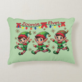 Zoomie Elves Weihnachten Dekokissen