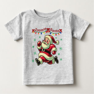 Zoomie Santa Christmas Baby T-shirt