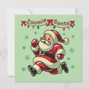 Zoomie Santa Christmas Feiertagskarte
