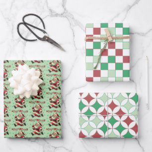 Zoomie Santa Weihnachten Geschenkpapier Set