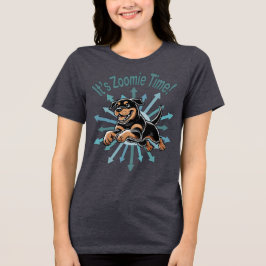Zoomie Time Rottweiler Tri-Blend Shirt