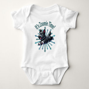 Zoomie Time Scottish Terrier Baby Strampler