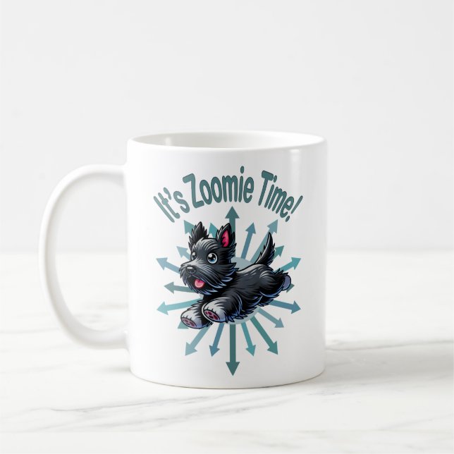 Zoomie Time Scottish Terrier Kaffeetasse (Links)