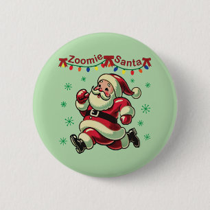 Zoomie Weihnachtsmann Weihnachten Button
