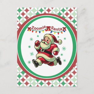 Zoomie Weihnachtsmann Weihnachten Postkarte