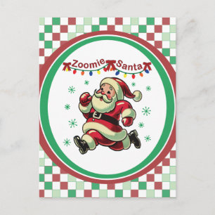 Zoomie Weihnachtsmann Weihnachten Postkarte
