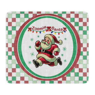 Zoomie Weihnachtsmann Weihnachten Schneidebrett